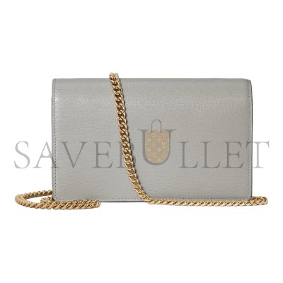 GUCCI CHAIN WALLET WITH GUCCI SCRIPT 772643 (20*12.5*4cm)